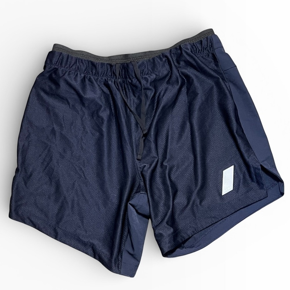 Zara Mens Navy Blue Mesh Performance Athletic Running Shorts Size‎ Medium 261181